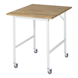 Rau Tavolo da lavoro mobile Jerry (4 LR), L750xP1000xA900mm, Piano B 25mm