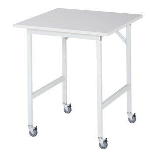 Rau Tavolo da lavoro mobile Jerry (4 LR), L750xP800xA900mm, piastra M-22mm