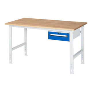 Rau Tavolo da lavoro Tom regolabile in altezza KM02, L1500xP800xA760-1080mm, Piano B-25mm
