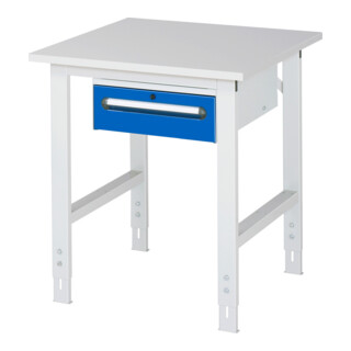 Rau Tavolo da lavoro Tom regolabile in altezza KM02, L750xP800xA760-1080mm, piano M 22mm
