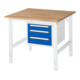Rau Tavolo da lavoro Tom regolabile in altezza KM04, L1000 x P1000 x A760-1080mm, piano B-25mm-1