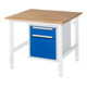 Rau Tavolo da lavoro Tom regolabile in altezza KM05, L1000 x P1000 x A760-1080mm, Piastra B 25mm-1