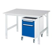 Rau Tavolo da lavoro Tom regolabile in altezza KM08, L1250xP1000xA760-1080mm, piano M 22mm