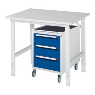 Rau Tavolo da lavoro Tom regolabile in altezza KM09, L1000xP800xA760-1080mm, piano M 22mm