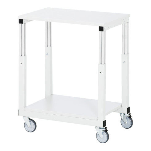 Rau Tischwagen Serie E, B700xT500xH650-1000mm, Hartlaminat-Platte 30mm