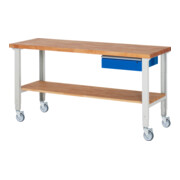Rau Verplaatsbare Werkbank in hoogte verstelbaar 7001A7, B2000xD700xH950-1000mm
