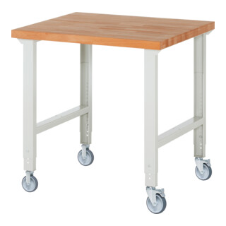 Rau Verrijdbare Werkbank, in hoogte verstelbaar 7000-1, B1000xD900xH950-1000mm