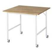 Rau Verrijdbare Werktafel Jerry (4 LR), B1000xD1000xH900mm, B-Blad-25mm