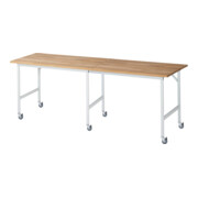 Rau Verrijdbare Werktafel Jerry (6 LR), B2500xD800xH900mm, B-Blad-25mm
