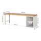 Rau Werkbank 7502A1, B2500xT700xH890mm, 1x Schublade-TA, 1x Tür-4