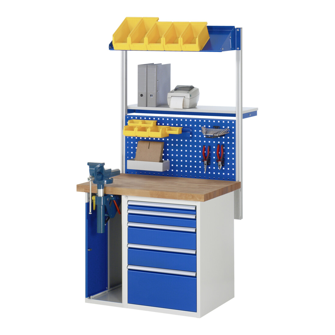 Rau Werkbank 7510A2, H890mm, 4x Schublade-TA, 1x SSKL