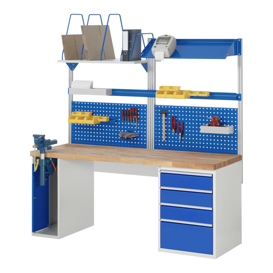 Rau Werkbank 7510A2, H890mm, 4x Schublade-TA, 1x SSKL