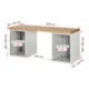 Rau Werkbank 7510A3, B2000xT700xH840mm, 8x Schublade-TA