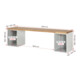 Rau Werkbank 7510A3, B3000xT900xH890mm, 8x Schublade-TA-2