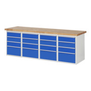 Rau Werkbank 7510A5, B2500mm, 16x Schublade-TA