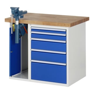 Rau Werkbank 7511A2, H890mm, 5x Schublade-TA, 1x SSKL