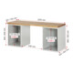 Rau Werkbank 7511A3, B2000xT700xH840mm, 10x Schublade-TA