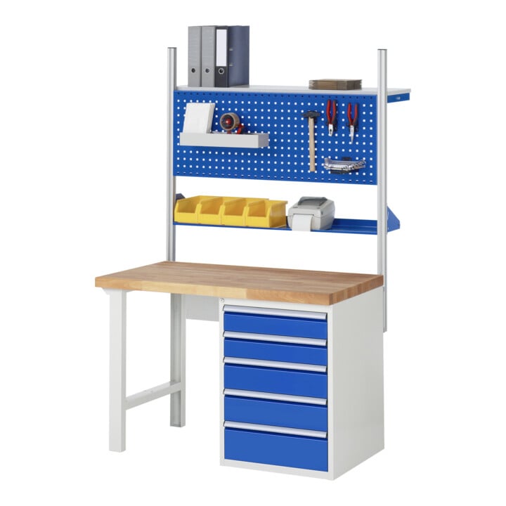 Rau Werkbank 7515A1, B1250xT700xH890mm, 6x Schublade-TA