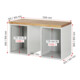 Rau Werkbank 7515A3, B1500xT700xH840mm, 12x Schublade-TA