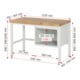 Rau Werkbank 8127A1, L1250xP900xH840mm, 3x tiroirs-TA