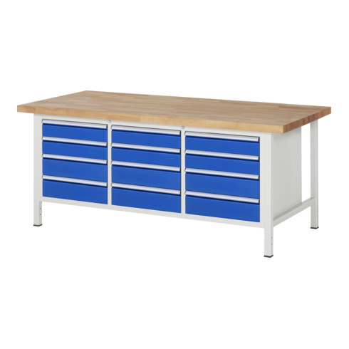 Rau Werkbank 8579A2, B2000xH840mm, 12x Schublade-TA