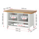 Rau Werkbank 8931A2, H840mm, 7x Schublade-TA-2
