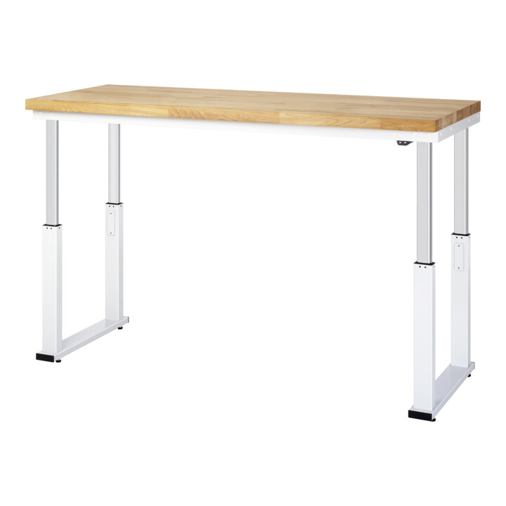 Rau Werkbank elektrisch höhenverstellbar, B2500xT700xH740-1140mm, HPL-Platte-40 mm