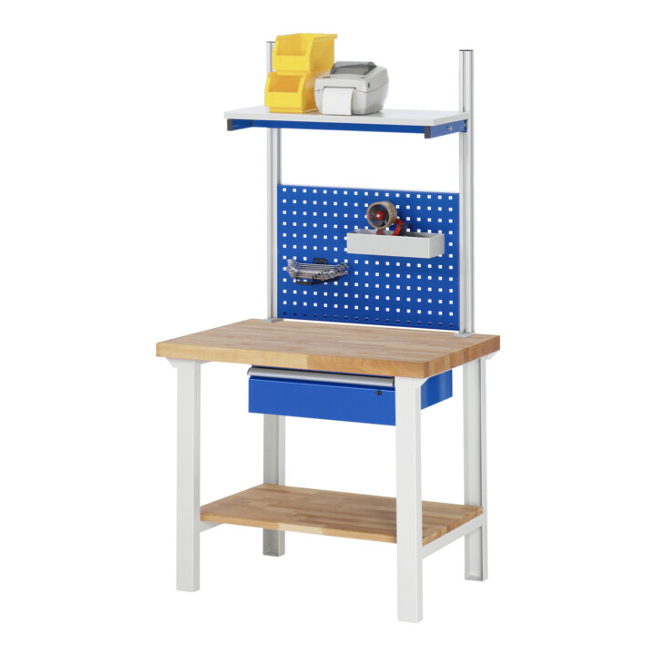 Rau Werkbank höhenverstellbar 7001A1, B1000xT700xH790-1140mm, 1x Schublade-TA