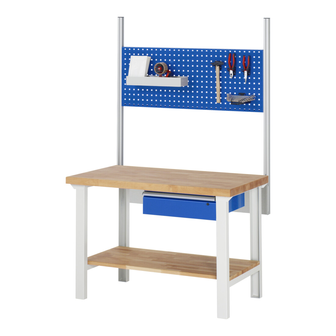 Rau Werkbank 7001A1, H790-1140mm, höhenverstellbar, 1x Schublade-TA