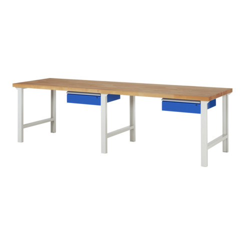 Rau Werkbank höhenverstellbar 7001A1, B3000xT900xH790-1140mm, 1x Schublade-TA