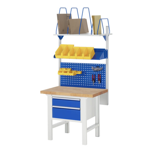 Rau Werkbank 7123A1, H790-1140mm, höhenverstellbar, 2x Schublade-TA
