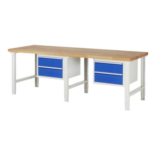 Rau Werkbank 7123A1, H790-1140mm, höhenverstellbar, 4x Schublade-TA