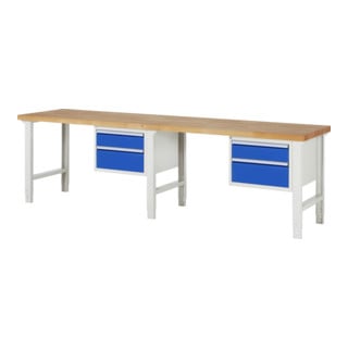 Rau Werkbank 7123A1, H790-1140mm, höhenverstellbar, 4x Schublade-TA