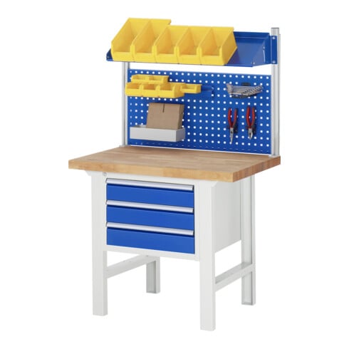 Rau Werkbank 7127A1, H790-1140mm, höhenverstellbar, 3x Schublade-TA