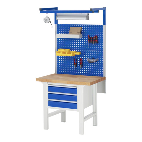 Rau Werkbank 7127A1, H790-1140mm, höhenverstellbar, 3x Schublade-TA