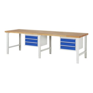 Rau Werkbank 7127A1, H790-1140mm, höhenverstellbar, 6x Schublade-TA