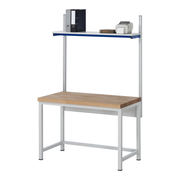 Rau Werkbank höhenverstellbar 8001A1, B1250xT700xH840-1040mm, 1x Schublade-TA