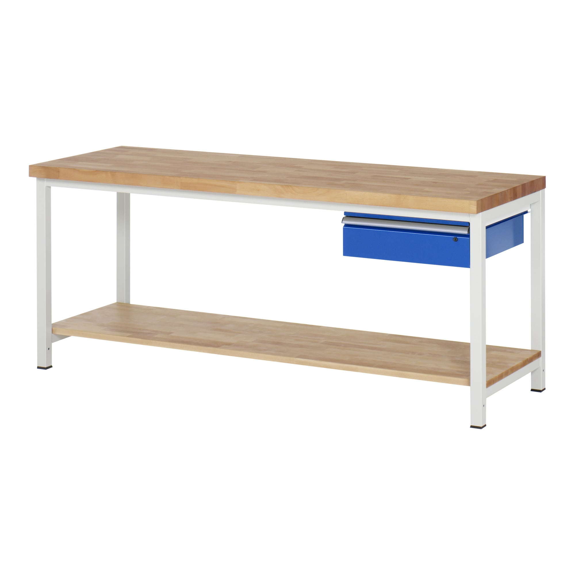 Rau Werkbank höhenverstellbar 8001A7, B2000xT700xH840-1040mm, 1x Schublade-TA