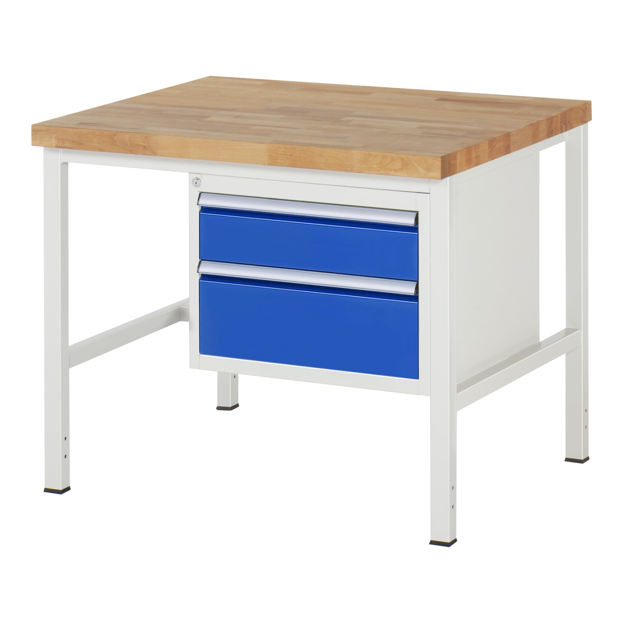 Rau Werkbank höhenverstellbar 8123A1, B1000xT900xH840-1040mm, 2x Schublade-TA