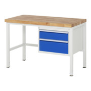 Rau Werkbank 8123A1, H840-1040mm, höhenverstellbar, 2x Schublade-TA