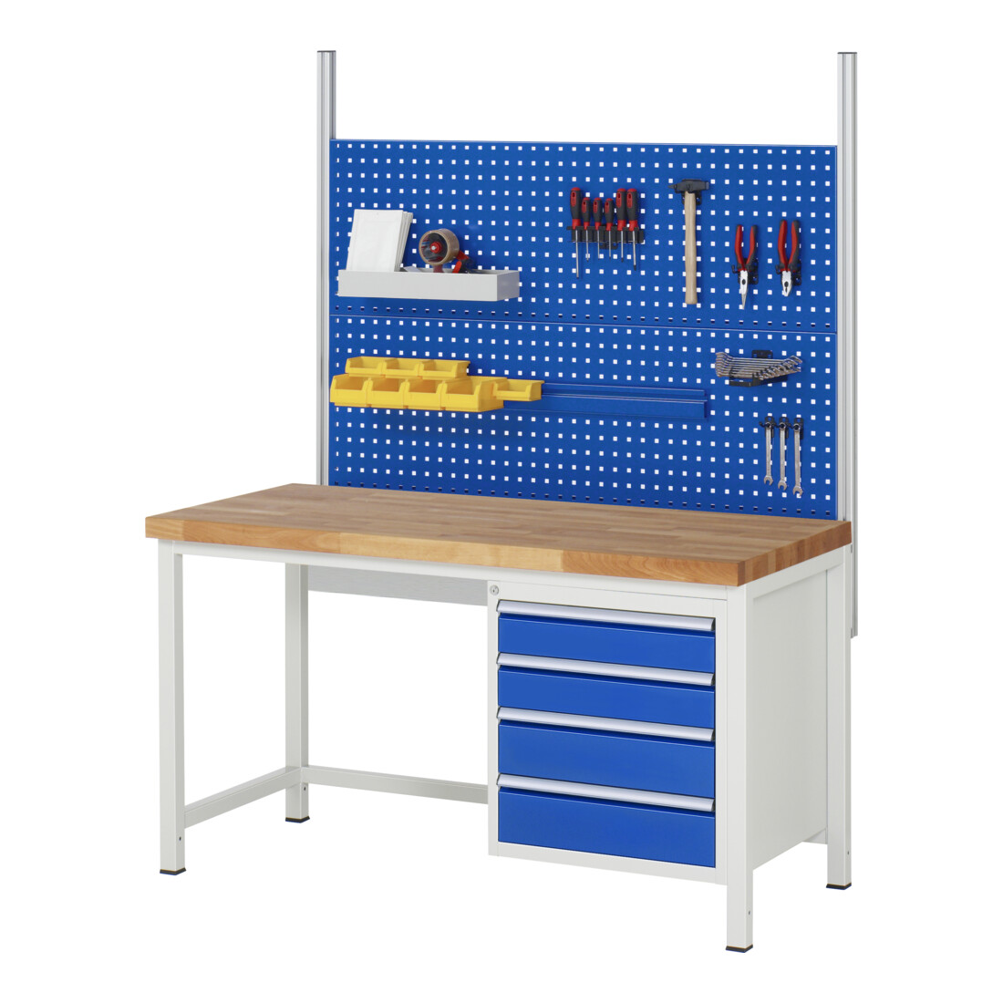 Rau Werkbank 8127A1, H840-1040mm, höhenverstellbar, 3x Schublade-TA