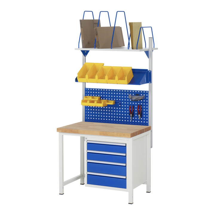 Rau Werkbank höhenverstellbar 8159A1, B1000xT700xH840-1040mm, 3x Schublade-TA