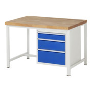 Rau Werkbank 8159A1, H840-1040mm, höhenverstellbar, 3x Schublade-TA