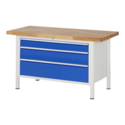 Rau Werkbank 8359A2, H840-1040mm, höhenverstellbar, 2x Schublade-TA