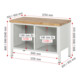 Rau Werkbank 8462A2, H840-1040mm, höhenverstellbar, 3x Schublade-TA-2