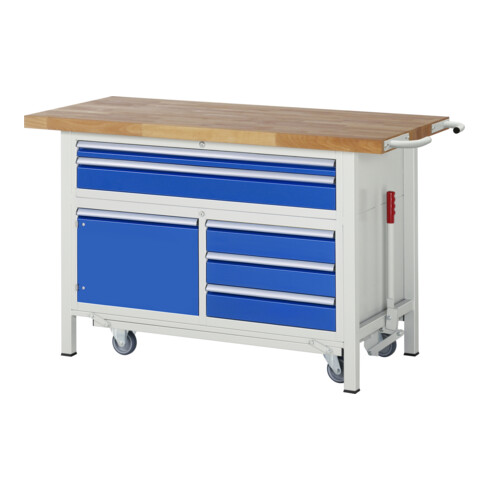 Rau werkbank met verlaagbaar onderstel model 8922 B 1500 x D 700 x H 920mm