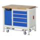 Rau Werkbank mit absenkbarem Fahrgestell Modell 8183 B 2000 x T 700 x H 880mm-4