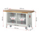 Rau Werkbank mit Fahrgestell 8462, T700xH880mm, 3x Schublade-TA-4