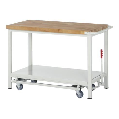 Rau Werkbank mit Fahrgestell 8579, B2000xT700xH880mm, 12x Schublade-TA