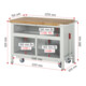 Rau Werkbank mit Fahrgestell 8921, T700xH880mm, 5x Schublade-TA-2